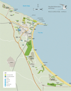 Filey Observatory and Group boundary map